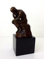 Bronzen beeld zittende man de denker van Rodin 3809-b, Ophalen of Verzenden, Brons