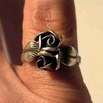 Ring met rozen, Ophalen of Verzenden, Zilver, Ring