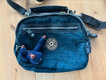 Blauwe Kipling schoudertas/handtas 23x20 centimeter beschikbaar voor biedingen