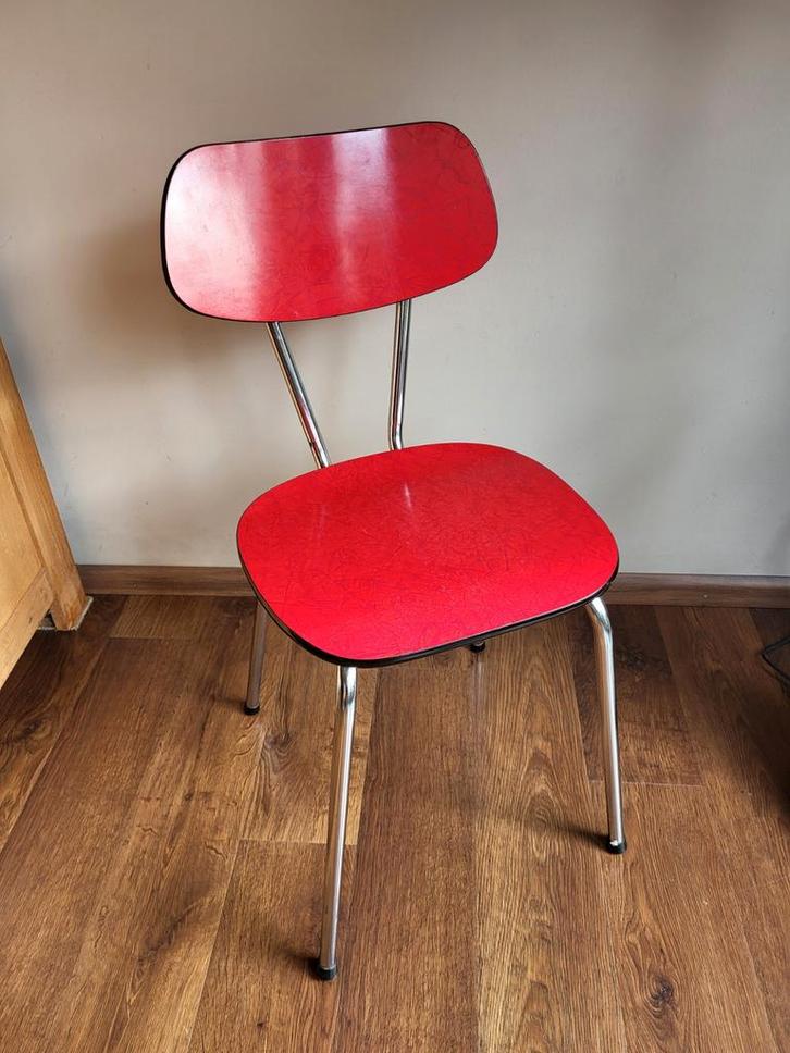 Brabantia Formica Stoelen + Krukje, Huis en Inrichting, Stoelen, Gebruikt, Metaal, Ophalen