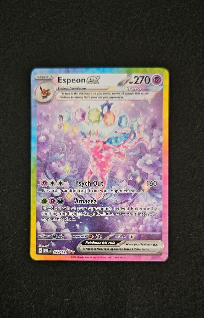 Pokémon TCG - Espeon ex - Prismatic Evolutions, Hobby en Vrije tijd, Verzamelkaartspellen | Pokémon, Ophalen