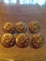 Set van 6 Amerikaanse Uniform Knopen ww2, Verzamelen, Ophalen of Verzenden, Overige soorten, Amerika, Overige typen