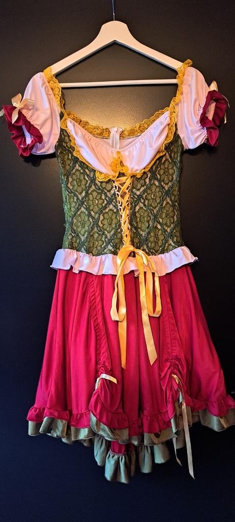 Superleuke Tirolerjurk voor Carnaval of Oktoberfest, Maat 38/40 (M), Carnaval, Ophalen of Verzenden, Kleding