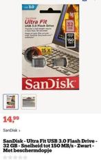 NIEUW! “SanDisk” USB 3.0 Flash Drive, 32 GB, €6,99, Computers en Software, USB Sticks, Ophalen of Verzenden, 32 GB