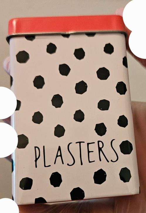 Handige bewaarblik voor pleisters, Sieraden, Tassen en Uiterlijk, Overige Accessoires, Zo goed als nieuw, Ophalen of Verzenden