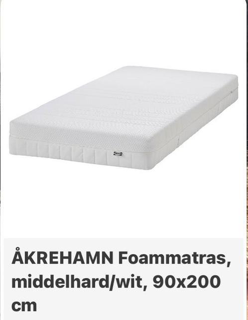 2x IKEA Akrehamn Foam matrassen - 90 x 200 cm - Nieuw, Huis en Inrichting, Slaapkamer | Matrassen en Bedbodems, Nieuw, 90 cm, 200 cm