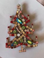 Oude Kerstboom broche Tsjechie., Sieraden, Tassen en Uiterlijk, Broches, Overige materialen, Gebruikt, Zilver, Verzenden