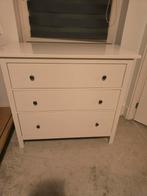 Witte ladekast Ikea Hemnes drie lades, Ophalen, 50 tot 100 cm, 3 of 4 laden, Minder dan 100 cm