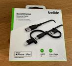 Belkin BoostCharge 3 in 1,  USB 1m, Ophalen of Verzenden, Nieuw, Apple iPhone