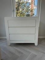 Pinio Moon witte Commode met 3 Lades, Ophalen, Zo goed als nieuw, 75 tot 100 cm, Opstaande rand