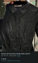 Zwarte Aaikio blouse maat M, Ophalen of Verzenden, Zo goed als nieuw, Maat 38/40 (M), Zwart