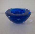Kosta Boda Atoll kobaltblauwe waxinelichthouder. Zweden., Ophalen of Verzenden