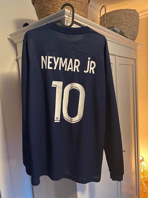 Psg Neymar voetbal shirt maat L 2022/23 lange mouwen, Sport en Fitness, Voetbal, Zo goed als nieuw, Shirt, Maat L, Ophalen of Verzenden