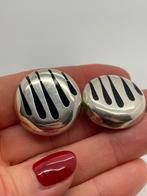 Z866 Prachtige zilveren clip oorbellen, Ophalen of Verzenden, X, Zilver, Zilver