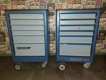 2x Gedore Gereedschapswagen - Leeg beschikbaar voor biedingen