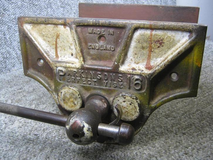 Houtbewerking Bankschroef. met snelverstel. Parkinson nr. 16, Doe-het-zelf en Verbouw, Werkbanken, Gebruikt, Minder dan 70 cm