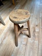 Houten krukje, bijzettafel, nachtkastje, chinees, wabi sabi, Antiek en Kunst, Ophalen