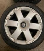 Audi A4 origineel 17” 225/45R17 winterbanden Dunlop Michelin, Gebruikt, Banden en Velgen, 17 inch, Winterbanden