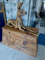 Egyptische Dekenkist met Anubis Beeld, Ophalen of Verzenden