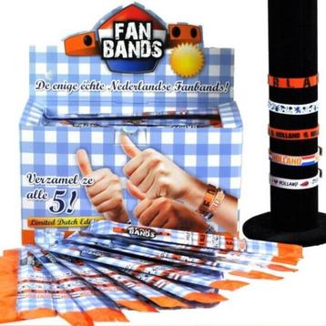 PARTIJ FANBANDS NEDERLAND ARMBANDEN IN DISPLAY beschikbaar voor biedingen