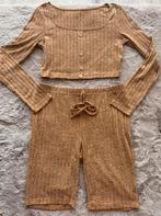 Tweedelige set top met broek bruin, Ophalen of Verzenden, Zo goed als nieuw, Bruin