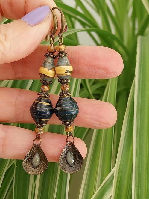 Lange Oorbellen #40165, Sieraden, Tassen en Uiterlijk, Oorbellen, Nieuw, Hangers, Overige materialen, Verzenden