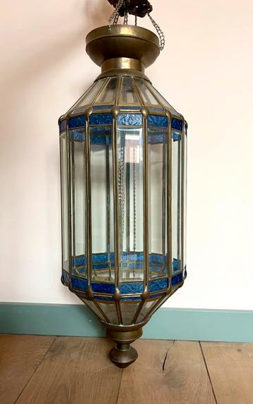Marokkaanse lamp  – 90 cm hoog | Ø 28 cm |Glas-in-Lood beschikbaar voor biedingen