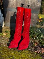 rode western cowboy laarzen mt. 39 merk Ravelli, Hoge laarzen, Ophalen of Verzenden, Gedragen, Rood