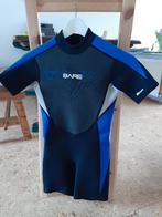 Wetsuit shorty blauw zwart 2mm (maat 10 jaar), Bare, Wetsuit, Ophalen of Verzenden, Kind