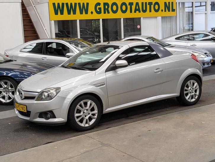 Opel Tigra TwinTop 1.8-16V Cosmo NAP, Leder, Stoelverwarming, Auto's, Opel, Bedrijf, Te koop, Tigra, ABS, Airbags, Centrale vergrendeling