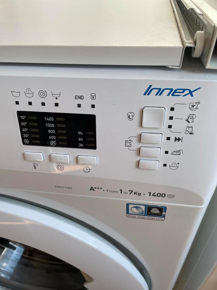 Indesit Innex Wasmachine - Goed Onderhouden!, Witgoed en Apparatuur, Wasmachines, Gebruikt, Voorlader, 6 tot 8 kg, 85 tot 90 cm