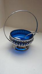 Leuk oud suikerschaaltje met lepel, Antiek en Kunst, Ophalen of Verzenden