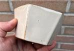 Bonsai pot zeskant crème geglazuurd aardewerk 12,2x11,2x6,5, Ophalen of Verzenden, Zo goed als nieuw, Minder dan 25 cm, Overige vormen