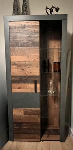 Vitrine kast, Huis en Inrichting, Kasten | Vitrinekasten, Ophalen, Gebruikt, 50 tot 100 cm, 150 tot 200 cm