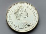 Zilveren dollar canada met elisabeth 2 1989, Ophalen of Verzenden, Zilver