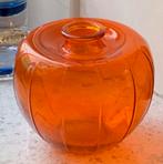 Oranje glazen bevrijdingsvaasje A.D. Copier Leerdam uit 1945, Antiek en Kunst, Antiek | Glas en Kristal, Ophalen of Verzenden