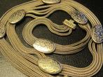 Antiek zilver design ketting collier 41 cm, Ophalen, Zo goed als nieuw, Zilver, Zilver
