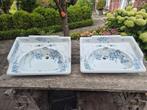 Set van 2 art nouveau wastafels bloemen The Oceanic, Antiek en Kunst, Ophalen