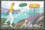 ALAND (Wereld)zegel Discgolf spelen 2022, Verzenden, Finland, Gestempeld