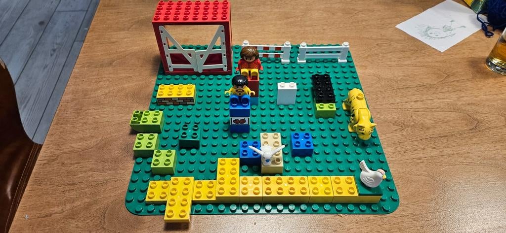 Duplo Plaat met Extra Blokjes, Ophalen, Gebruikt, Losse stenen, Duplo
