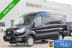 Ford Transit 350 2.0TDCI 165pk L2H2 Limited | Automaat | 360, Auto's, 1995 cc, 4 cilinders, 2800 kg, Zwart