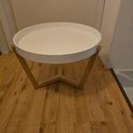 Houten bijzet tafeltje woonkamer, Ophalen, Rond, Minder dan 55 cm, 45 tot 60 cm