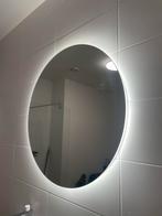 Ronde badkamerspiegel met verlichting, Huis en Inrichting, Woonaccessoires | Spiegels, Ophalen, Zo goed als nieuw, Minder dan 100 cm