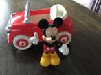 Disney Mickey Mouse in auto van Clubhuis, inclusief doos, Ophalen of Verzenden, Mickey Mouse, Gebruikt, Beeldje of Figuurtje