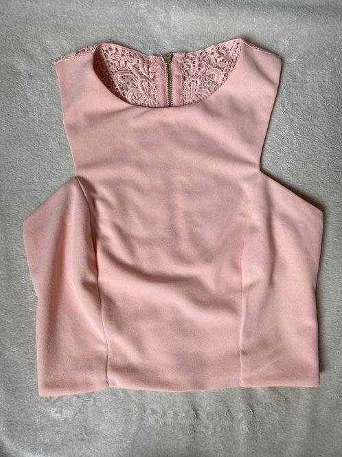 Top/croptop XS nieuw, Kleding | Dames, Tops, Zo goed als nieuw, Maat 34 (XS) of kleiner, Roze, Zonder mouw, Ophalen of Verzenden