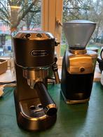 Baratza Virtuoso Koffiemolen + DeLonghi Dedica, Witgoed en Apparatuur, Afneembaar waterreservoir, Gebruikt, Combi, Koffiebonen