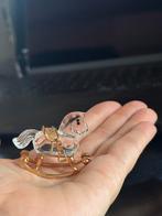 Swarovski kristallen hobbelpaard – met vergulde details, Verzenden, Zo goed als nieuw