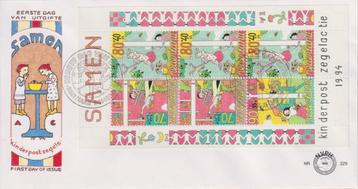 Nederland 1994 E329a Blok Kinderzegels Tekeningen z.a. beschikbaar voor biedingen