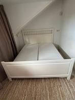 Elektrisch tweepersoonsbed, Huis en Inrichting, Slaapkamer | Bedden, Ophalen, Gebruikt, Wit, Tweepersoons