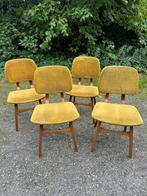 4 eetkamerstoelen (vintage/jaren60/retro), Huis en Inrichting, Stoelen, Ophalen, Overige kleuren, Zo goed als nieuw, Vier